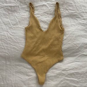 Amuse society ribbed one piece